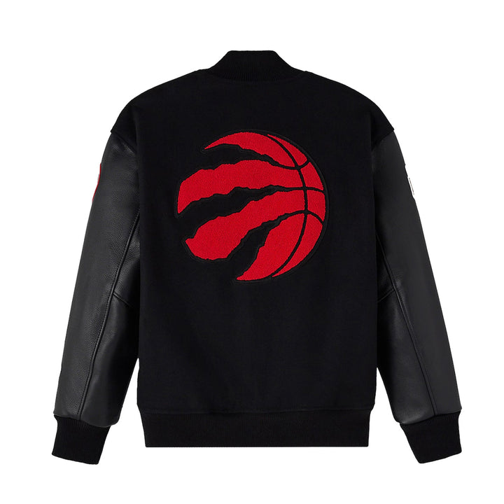 Men's Toronto Black Full-Snap Varsity Jacket