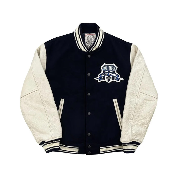 Classic Letterman Premium Varsity Jacket – Wool Body & Leather Sleeves