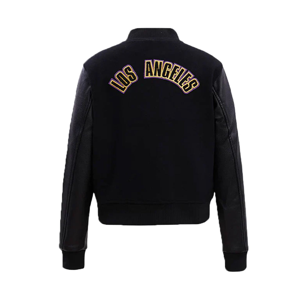 Los Angeles Lakers Women's Black Varsity Jacket