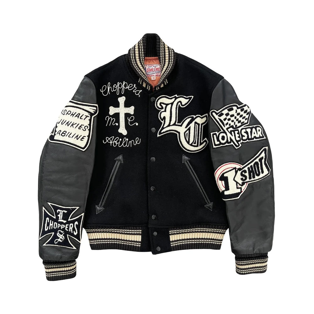 Classic Letterman Premium Varsity Jacket – Wool Body & Leather Sleeves