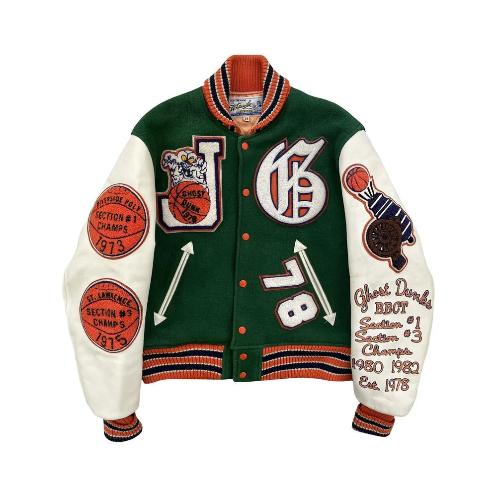 Classic Letterman Premium Varsity Jacket – Wool Body & Leather Sleeves