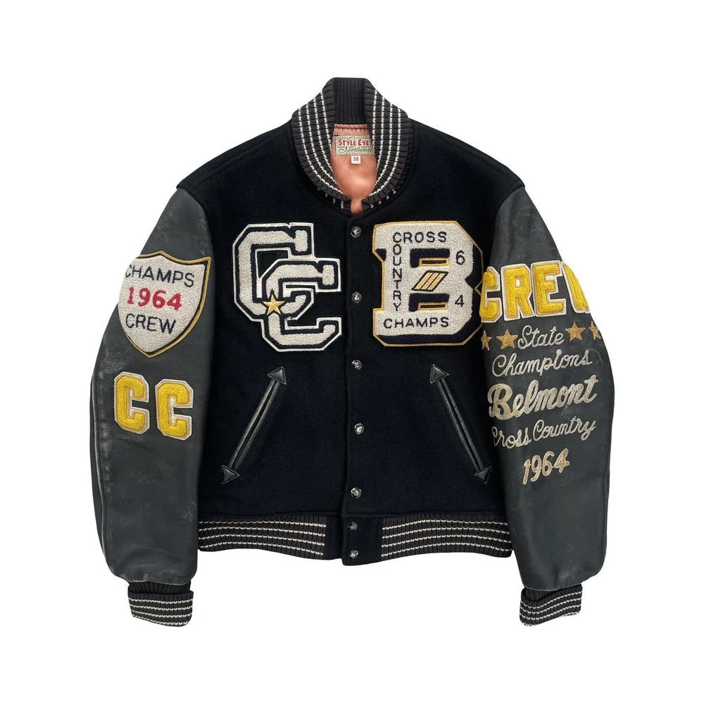 Classic Letterman Premium Varsity Jacket – Wool Body & Leather Sleeves