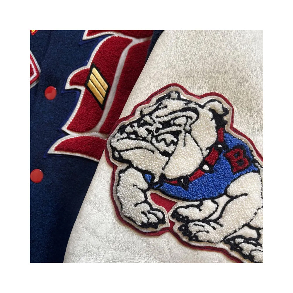 Classic Letterman Premium Varsity Jacket – Wool Body & Leather Sleeves