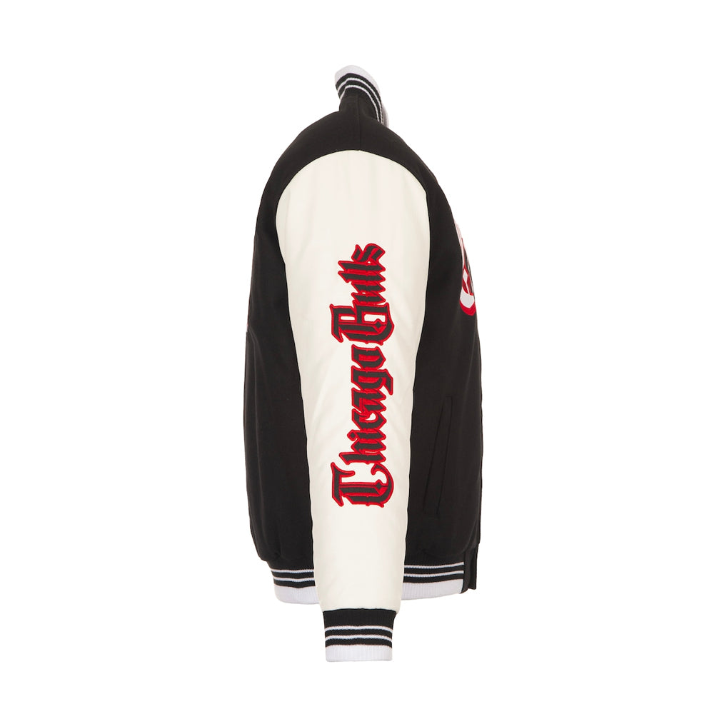 Men's Bulls JH Design Black Gothic Full-Button Jacket