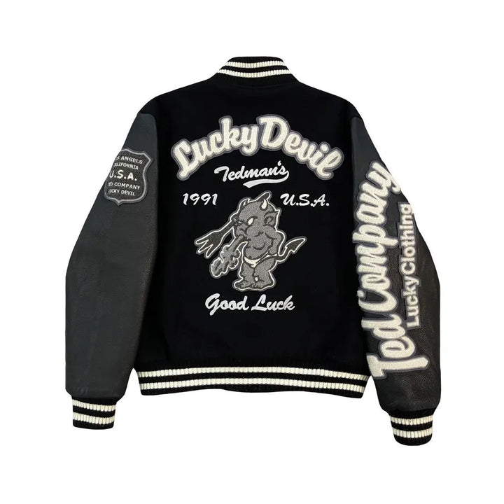 Classic Letterman Premium Varsity Jacket – Wool Body & Leather Sleeves