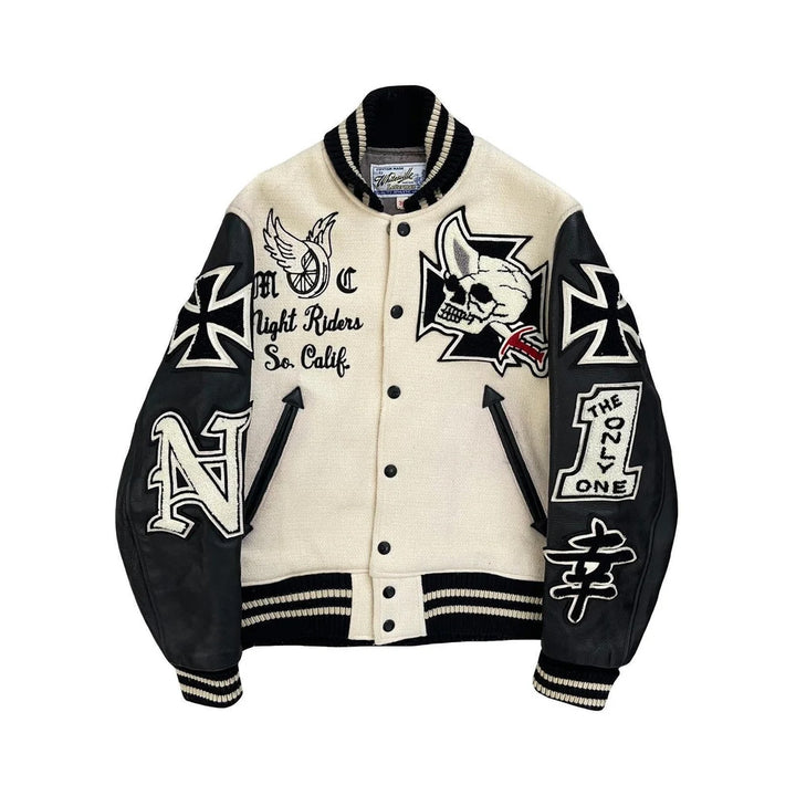 Classic Letterman Premium Varsity Jacket – Wool Body & Leather Sleeves