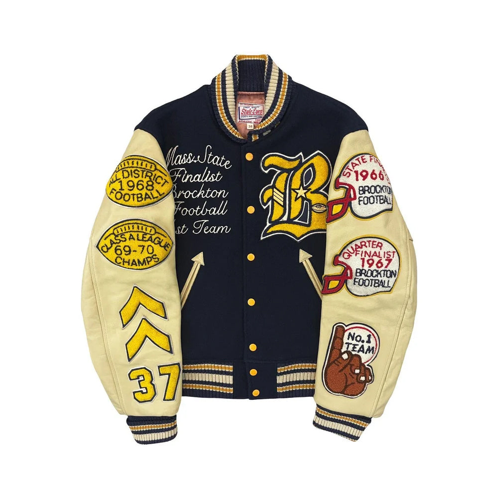 Classic Letterman Premium Varsity Jacket – Wool Body & Leather Sleeves