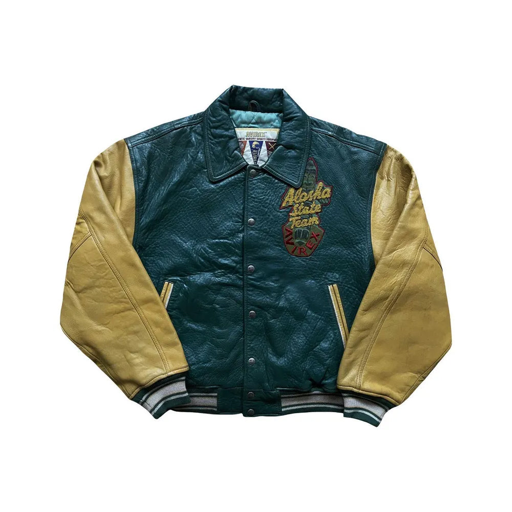 Classic Letterman Premium Varsity Jacket – Wool Body & Leather Sleeves