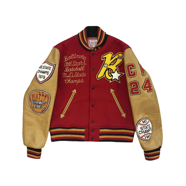 Classic Letterman Premium Varsity Jacket – Wool Body & Leather Sleeves