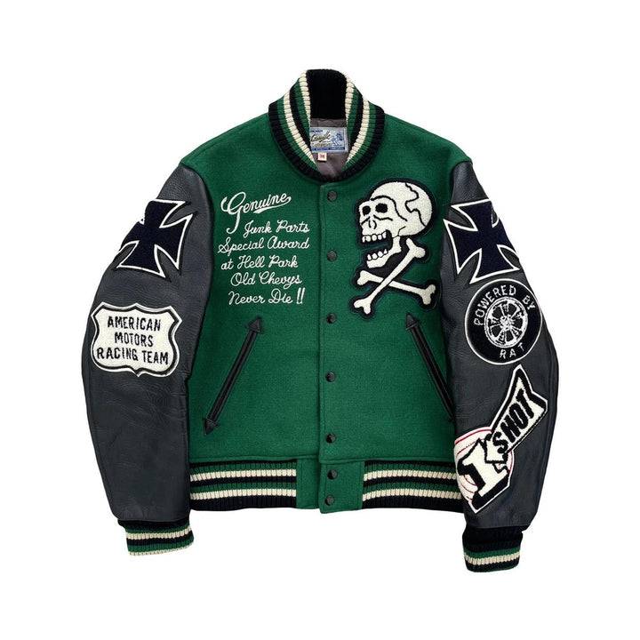 Classic Letterman Premium Varsity Jacket – Wool Body & Leather Sleeves