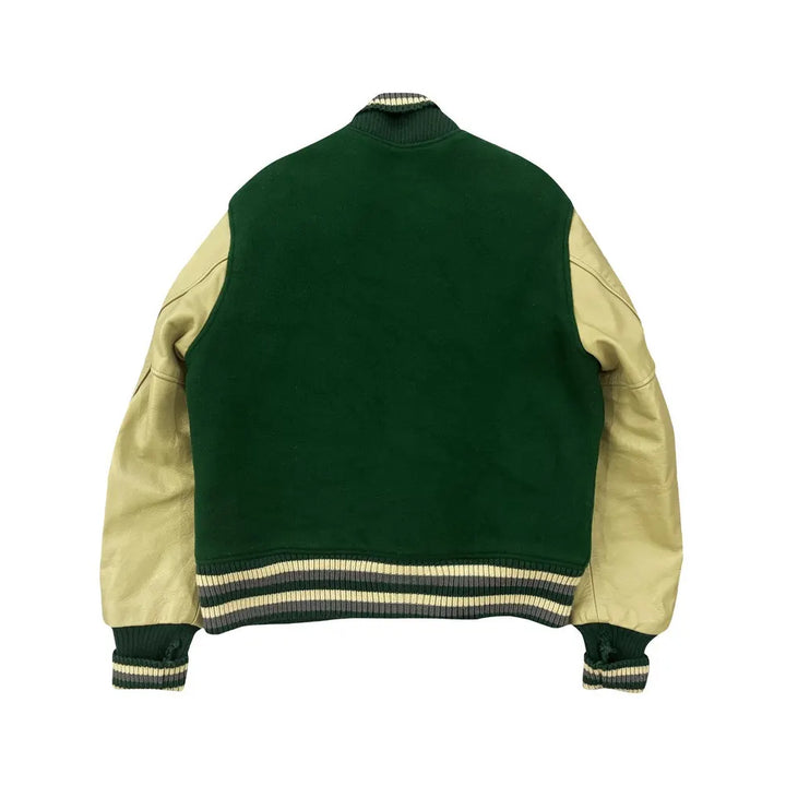 Classic Letterman Premium Varsity Jacket – Wool Body & Leather Sleeves