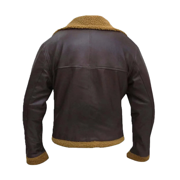 Bart B-3 Shearling Brown Leather Aviator Jacket