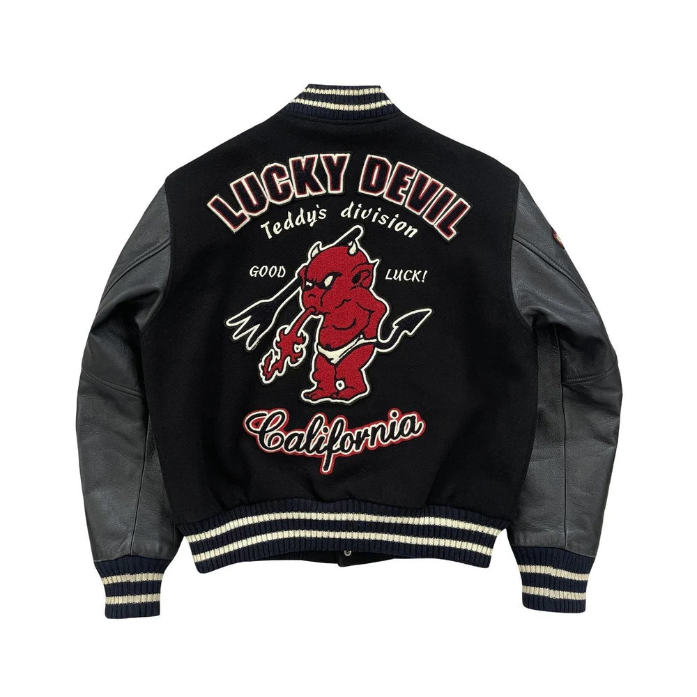 Classic Letterman Premium Varsity Jacket – Wool Body & Leather Sleeves