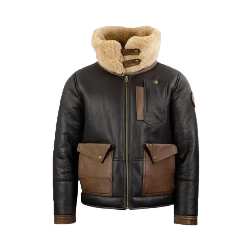 Jones-SF Shearling Bomber Black Jacket