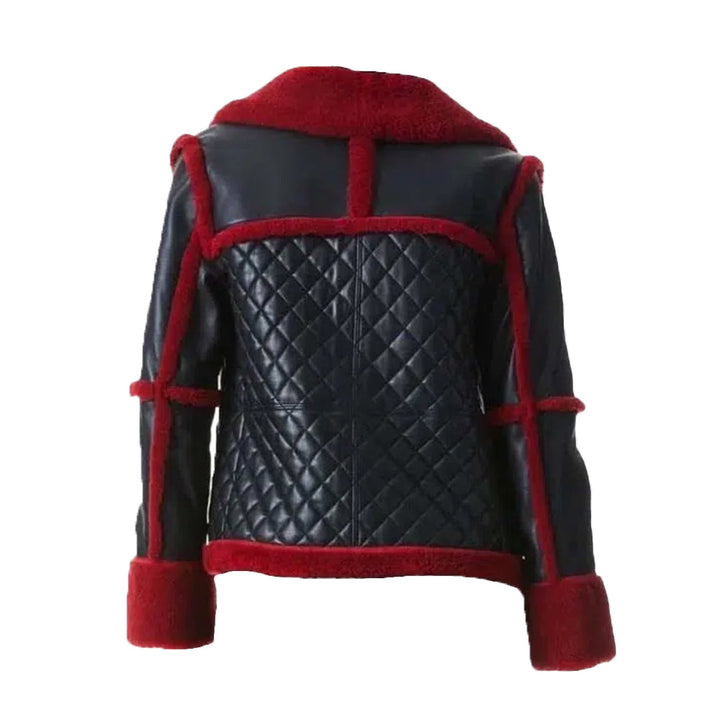 Aviator Pilot Red B3 Shearling Jacket