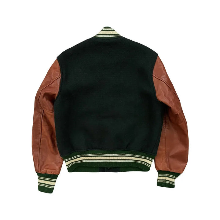 Classic Letterman Premium Varsity Jacket – Wool Body & Leather Sleeves