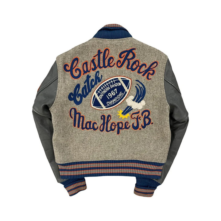 Classic Letterman Premium Varsity Jacket – Wool Body & Leather Sleeves