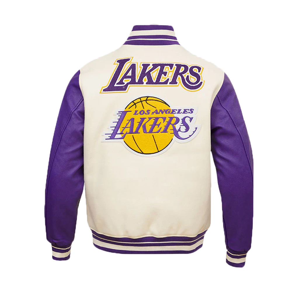 Los Angeles Lakers Women's Purple-white Varsity Jacket