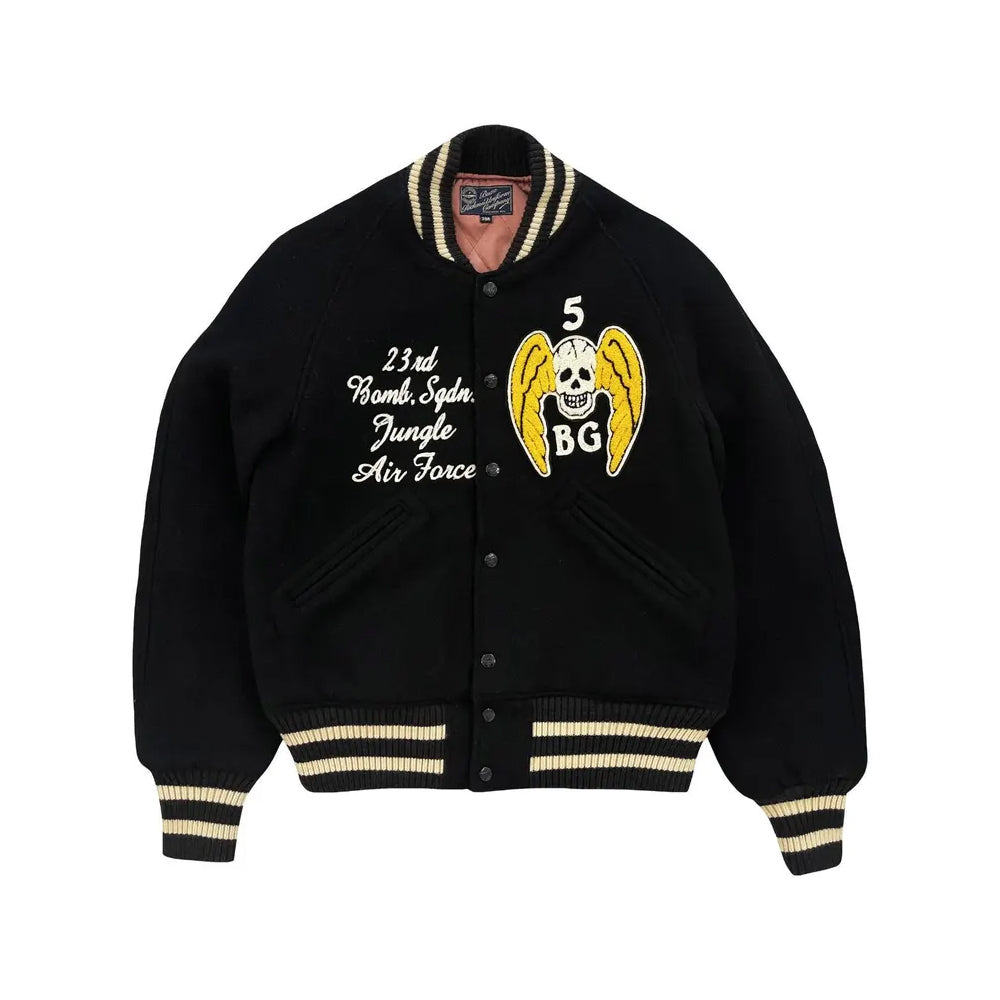 Classic Letterman Premium Varsity Jacket – Wool Body & Leather Sleeves