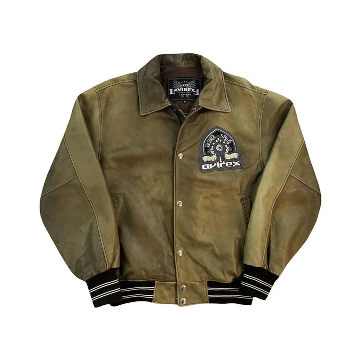 Classic Letterman Premium Varsity Jacket – Wool Body & Leather Sleeves