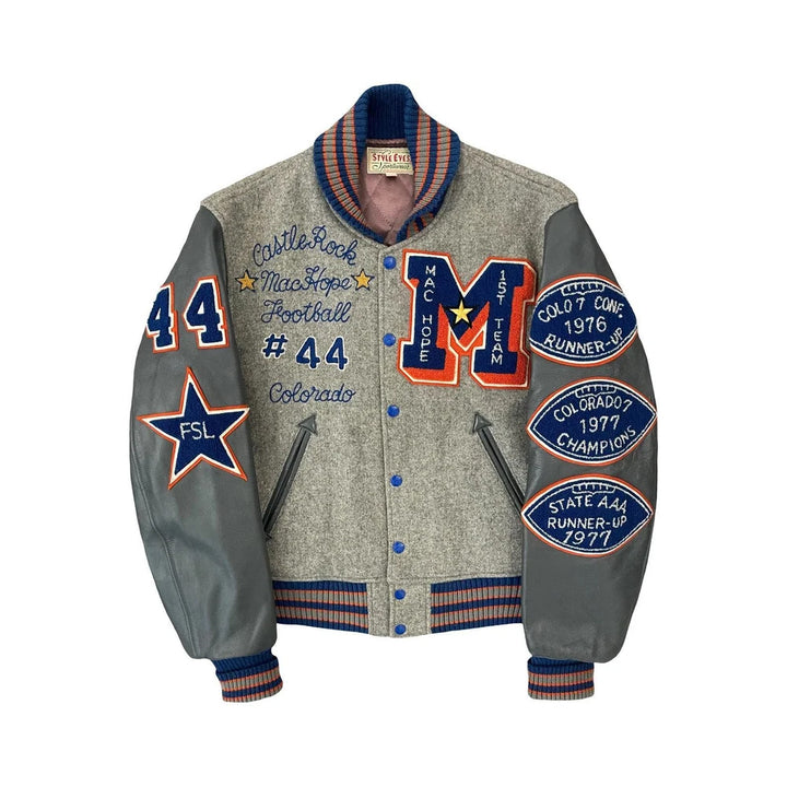 Classic Letterman Premium Varsity Jacket – Wool Body & Leather Sleeves