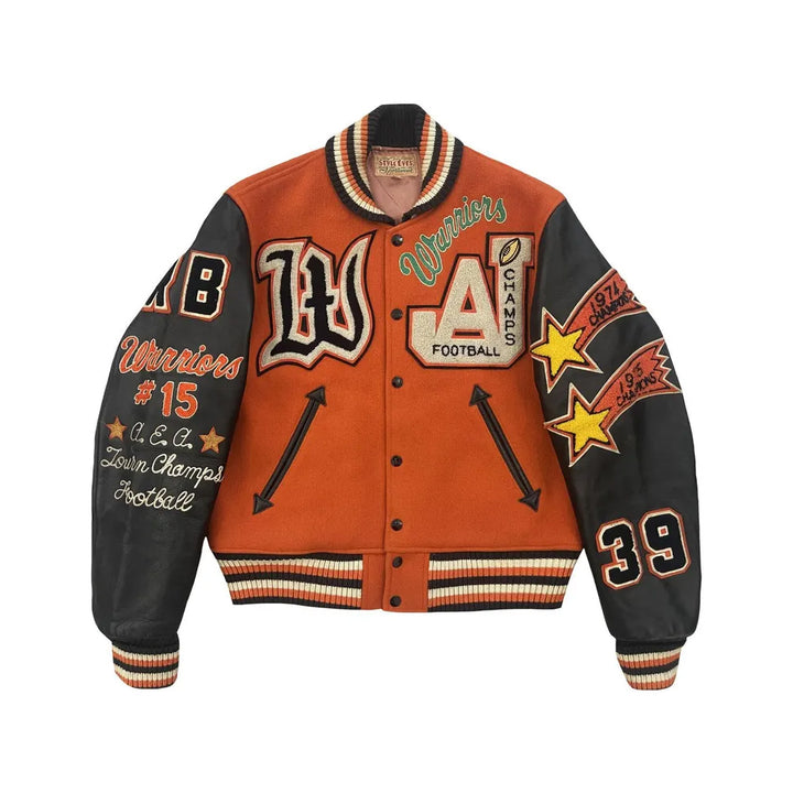 Classic Letterman Premium Varsity Jacket – Wool Body & Leather Sleeves