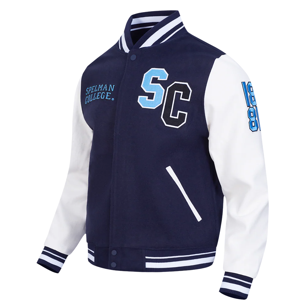 SPELMAN COLLEGE CLASSIC RIB VARSITY JACKET