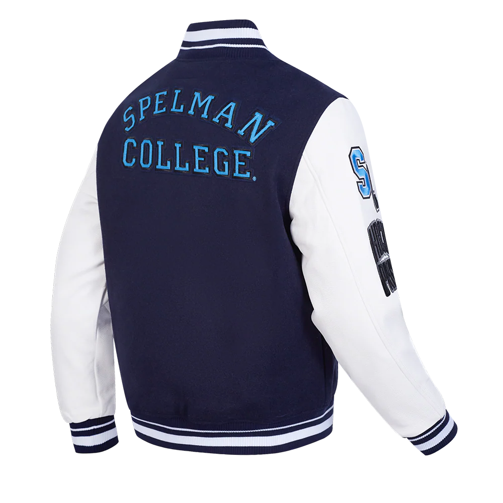 SPELMAN COLLEGE CLASSIC RIB VARSITY JACKET