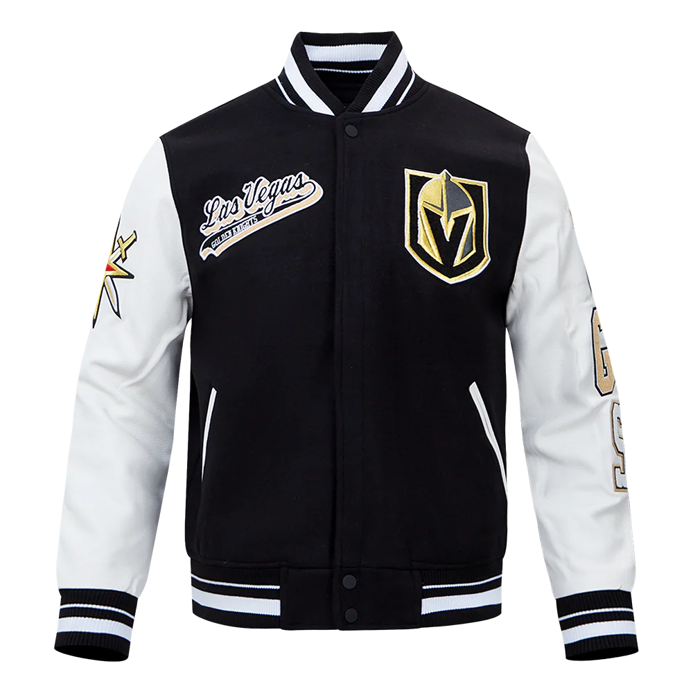 NHL VEGAS GOLDEN KNIGHTS SCRIPT TAIL MEN'S RIB WOOL VARSITY