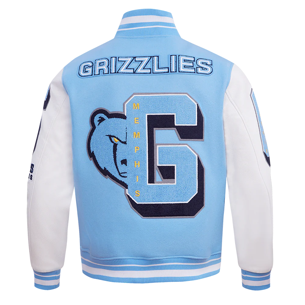 NBA MEMPHIS GRIZZLIES MASHUP MEN'S RIB WOOL VARSITY JACKET