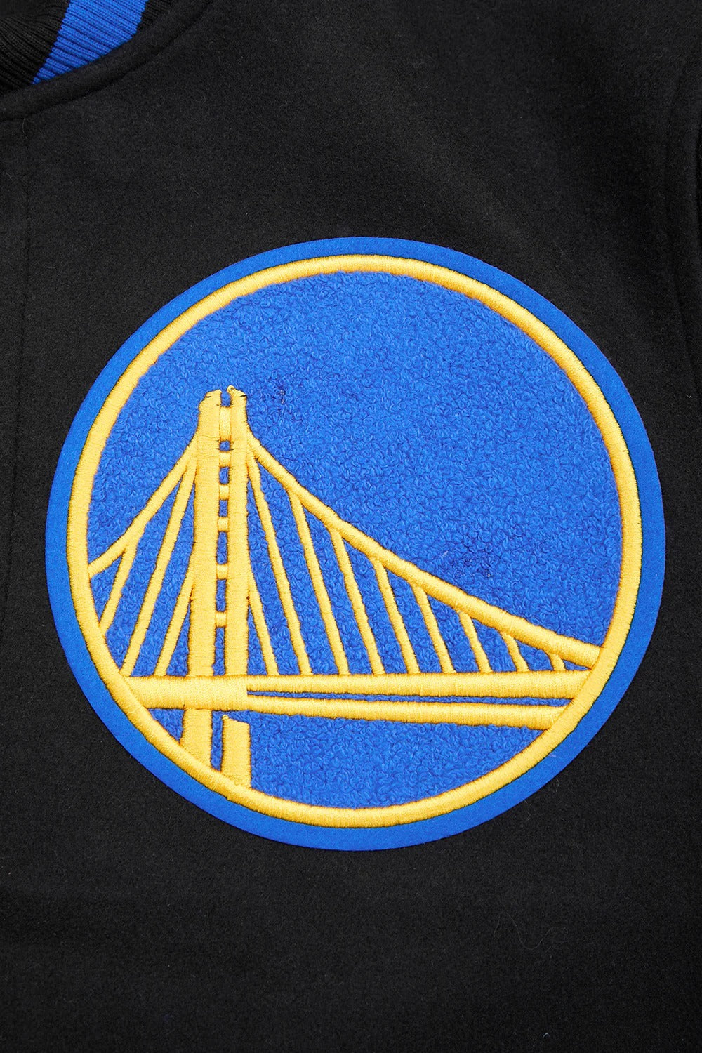 NBA GOLDEN STATE WARRIORS MASHUP MEN'S RIB WOOL VARSITY JACKET