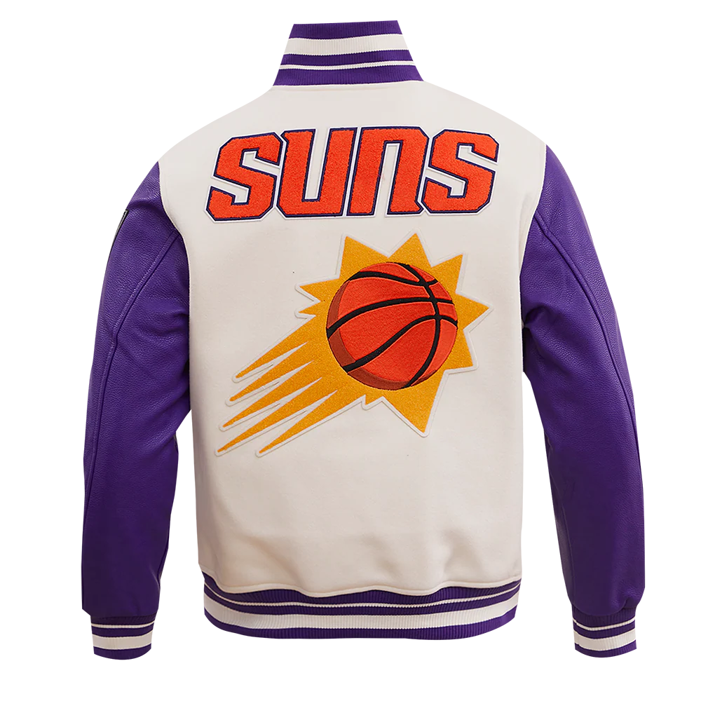 NBA PHOENIX SUNS RETRO CLASSIC MEN'S RIB WOOL VARSITY JACKET