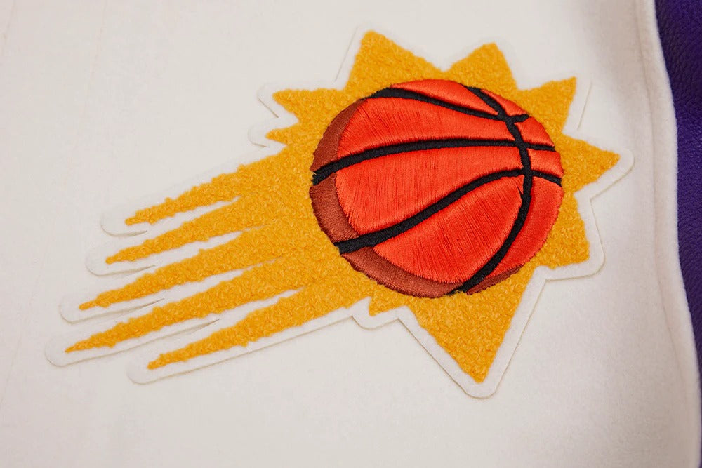 NBA PHOENIX SUNS RETRO CLASSIC MEN'S RIB WOOL VARSITY JACKET