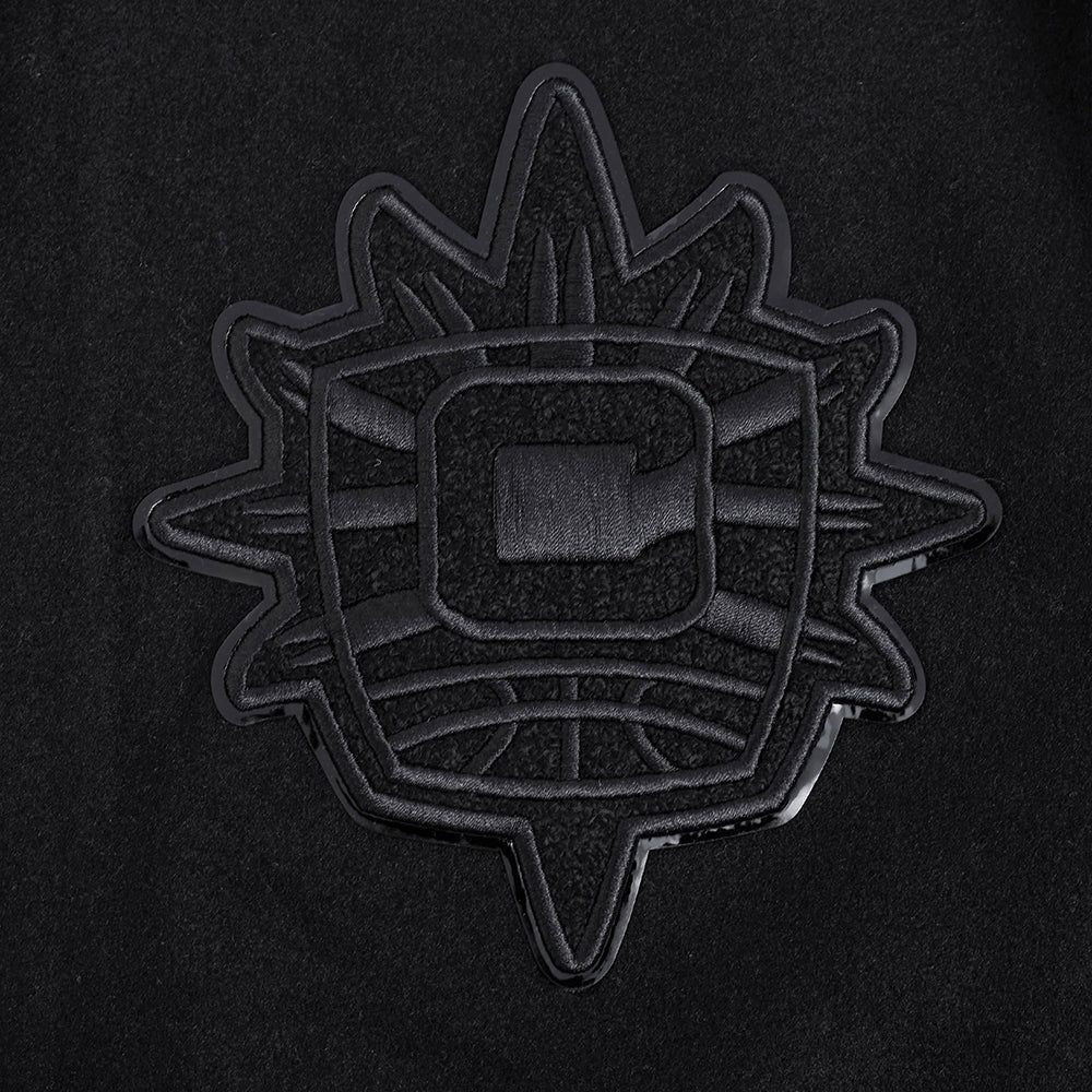 WNBA CONNECTICUT SUN TRIPLE BLACK MEN'S WOOL VARSITY JACKET