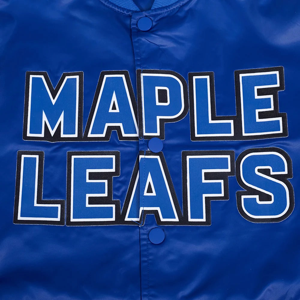 NHL TORONTO MAPLE LEAFS RETRO CLASSIC MEN'S RIB SATIN JACKET