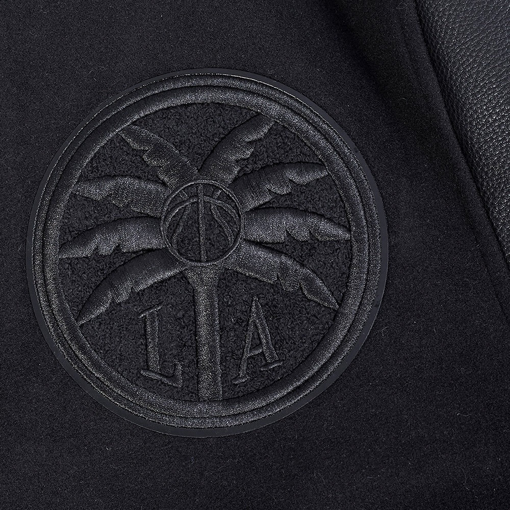 WNBA LOS ANGELES SPARKS TRIPLE BLACK MEN'S WOOL VARSITY JACKET