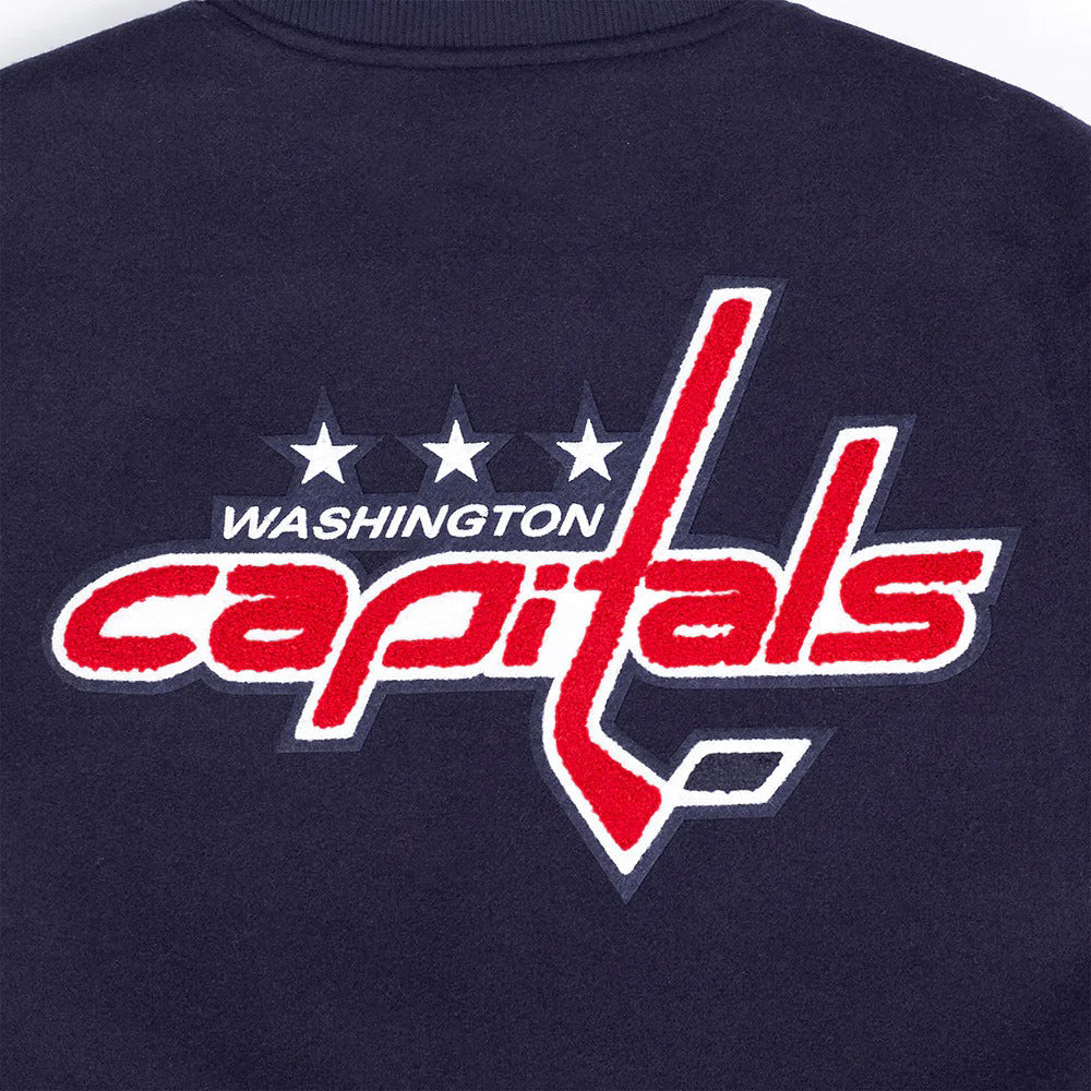 NHL WASHINGTON CAPITALS CLASSIC MEN'S WOOL VARSITY JACKET