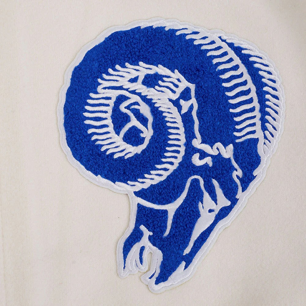 NFL LOS ANGELES RAMS RETRO CLASSIC MEN'S RIB WOOL VARSITY JACKET