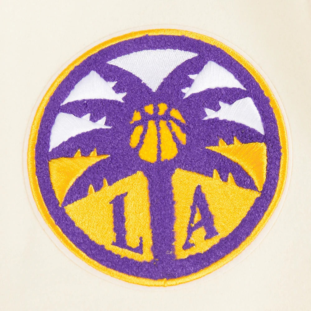 WNBA LOS ANGELES SPARKS RETRO CLASSICS MEN'S RIB WOOL VARSITY JACKET