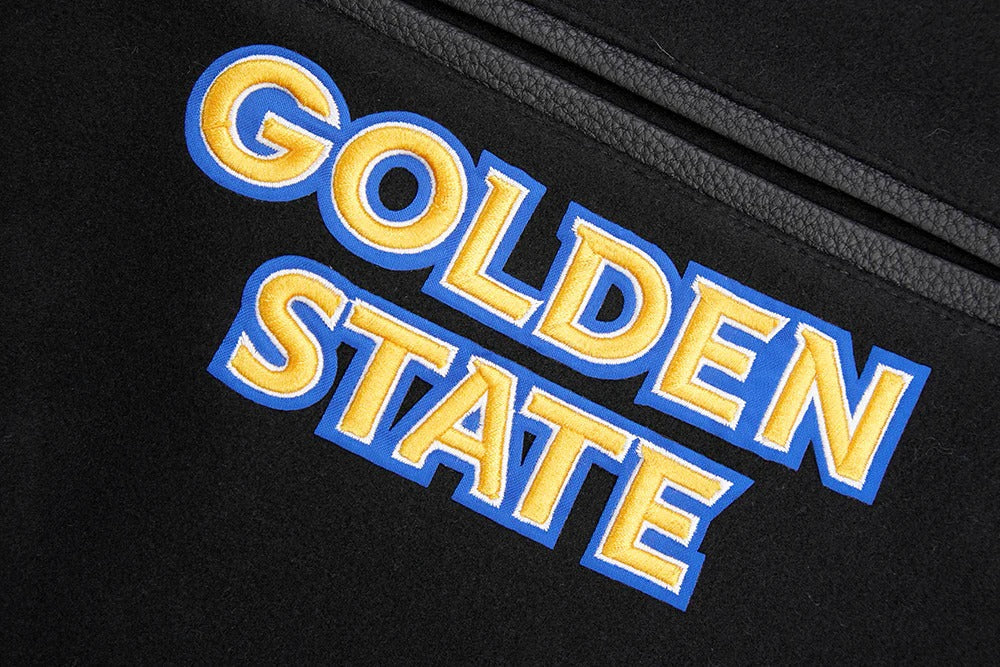 NBA GOLDEN STATE WARRIORS MASHUP MEN'S RIB WOOL VARSITY JACKET