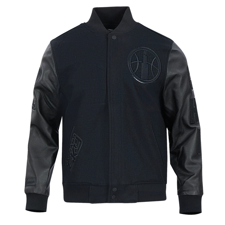 WNBA CHICAGO SKY TRIPLE BLACK MEN'S WOOL VARSITY JACKET