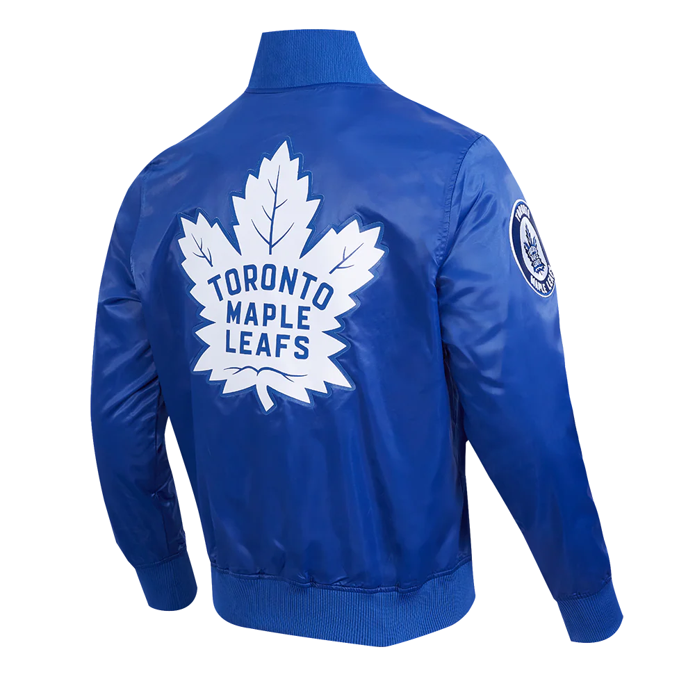 NHL TORONTO MAPLE LEAFS RETRO CLASSIC MEN'S RIB SATIN JACKET