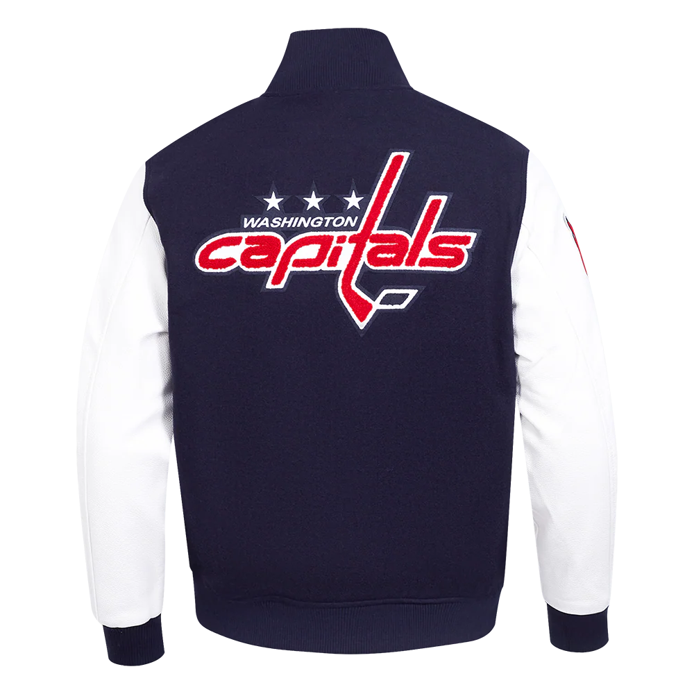 NHL WASHINGTON CAPITALS CLASSIC MEN'S WOOL VARSITY JACKET