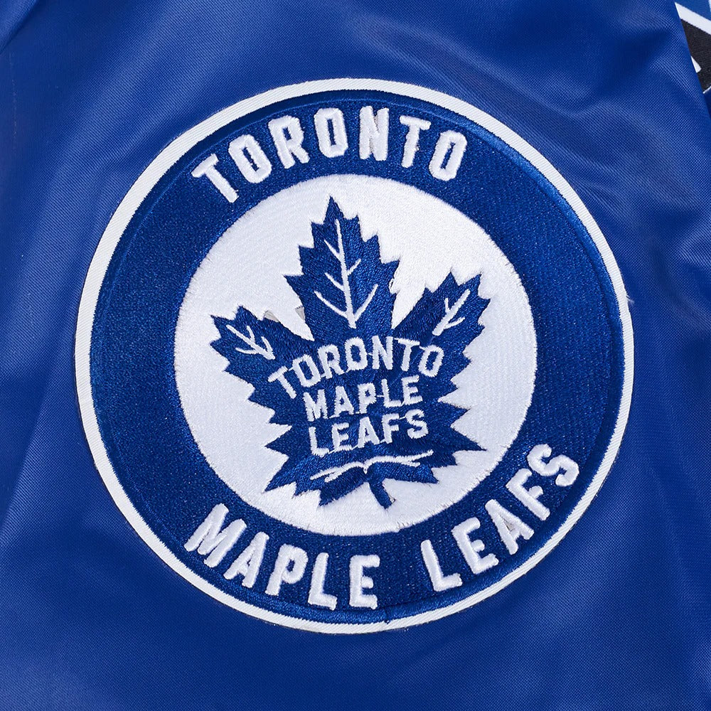 NHL TORONTO MAPLE LEAFS RETRO CLASSIC MEN'S RIB SATIN JACKET