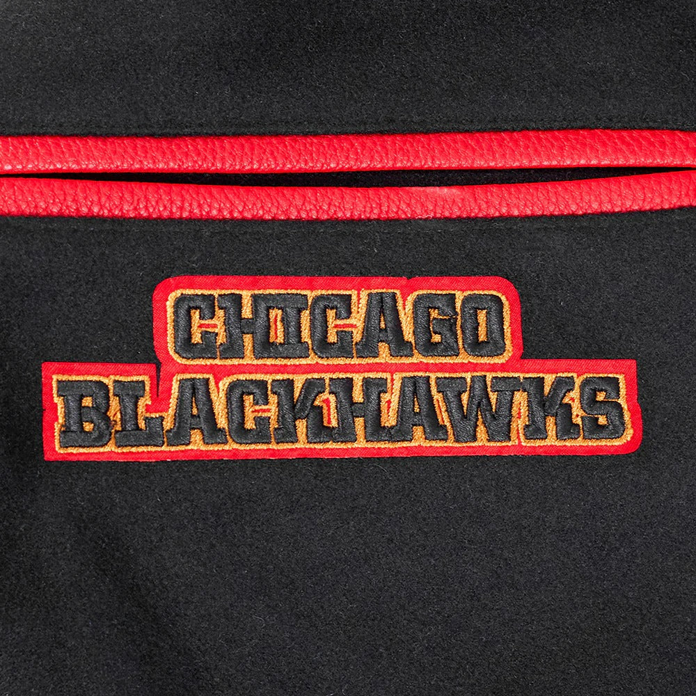 NHL CHICAGO BLACKHAWKS CLASSIC MEN'S WOOL VARSITY JACKET