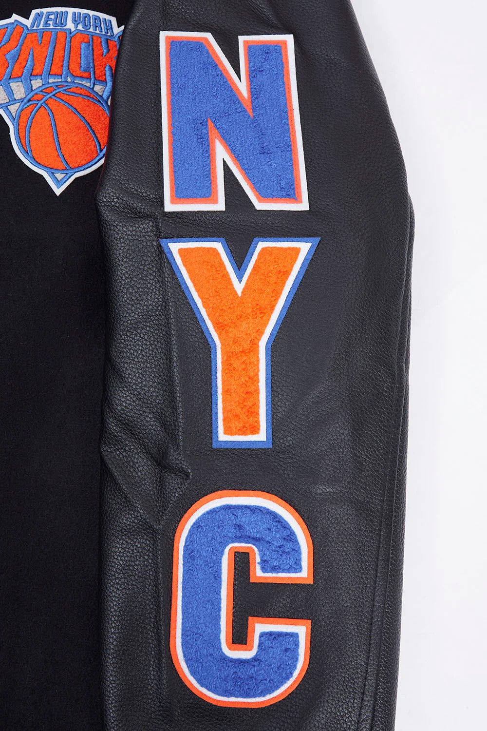 NBA NEW YORK KNICKS SCRIPT TAIL MEN'S RIB WOOL VARSITY