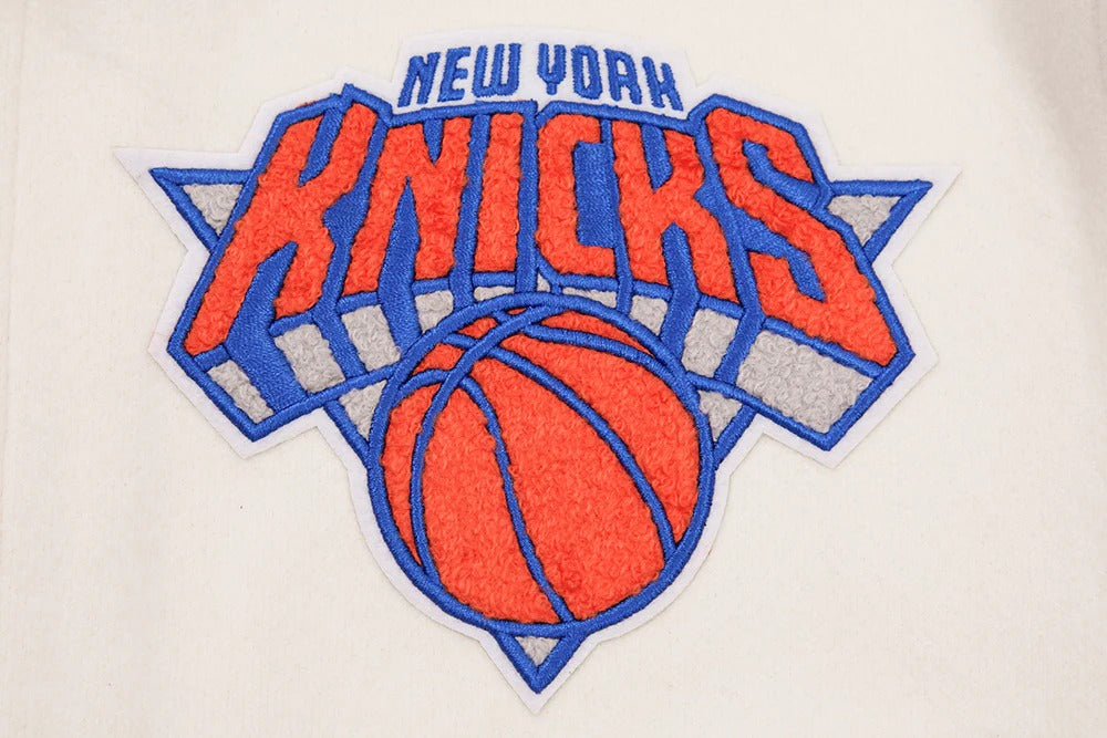 NBA NEW YORK KNICKS RETRO CLASSIC MEN'S RIB WOOL VARSITY JACKET