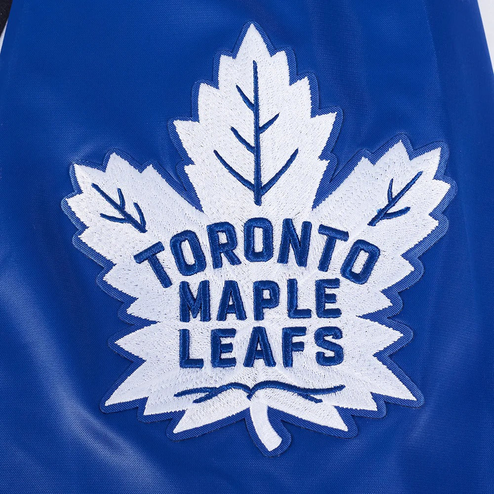 NHL TORONTO MAPLE LEAFS RETRO CLASSIC MEN'S RIB SATIN JACKET