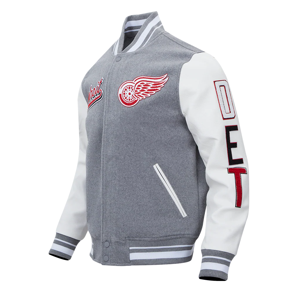 NHL DETROIT RED WINGS SCRIPT TAIL MEN'S RIB WOOL VARSITY