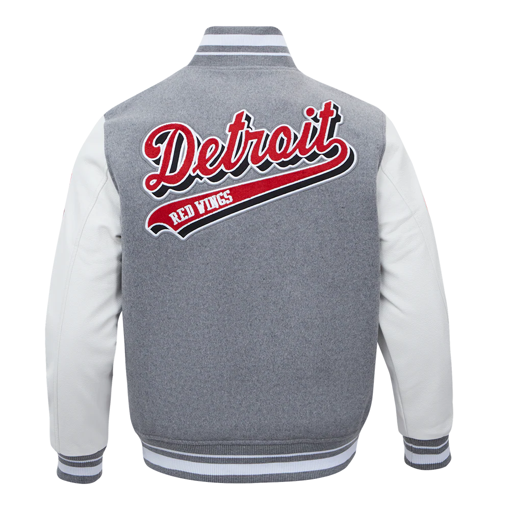 NHL DETROIT RED WINGS SCRIPT TAIL MEN'S RIB WOOL VARSITY